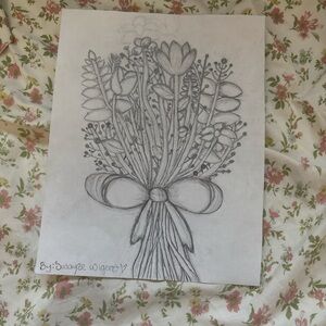 Floral Sketch Art Print
